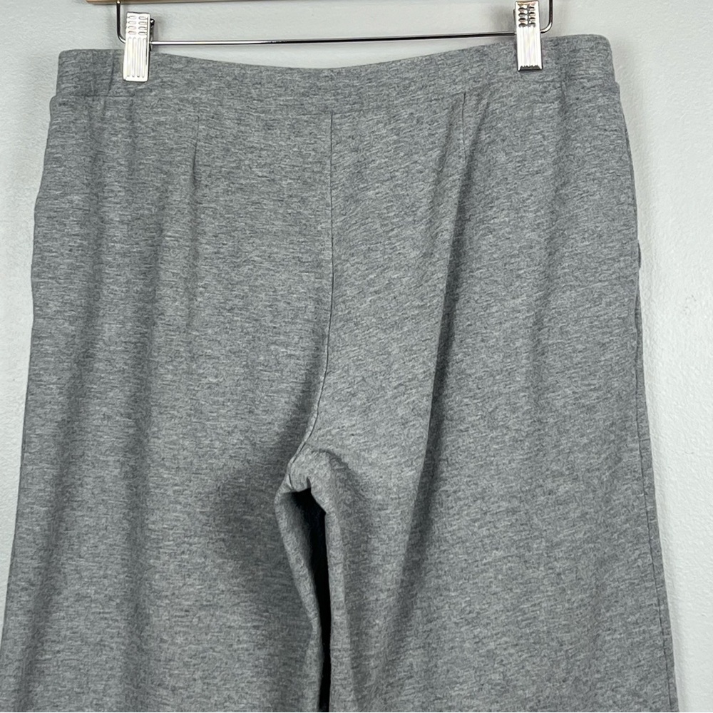 PureJill heather gray Full-Leg Cropped Pima cotton modal spandex pants, MP. - Picture 5 of 10
